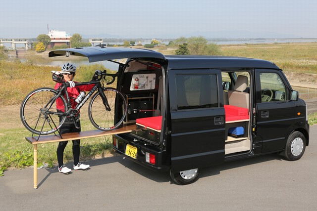 ブルベで大活躍な軽自動車 自転車専用 キャンピングカー ブルベで大活躍な軽自動車 自転車専用 キャンピングカー