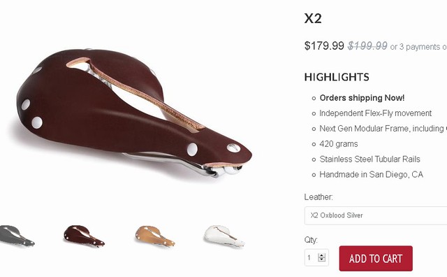 セラアナトミカ　サドル　X2 Oxblood ブラウン×シルバーレール SELLE ANATOMICA ：X2 WaterShed LEATHER SADDLE O