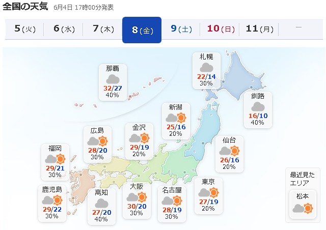 全国天気予報