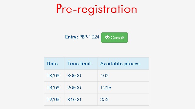 PBP事前登録開始と残エントリー枠