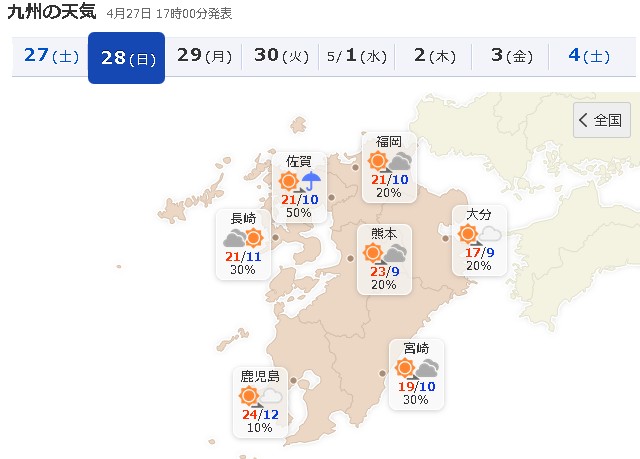 天気 熊本