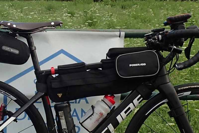 自転車バッグ フレームバッグ トライアングルバッグ トップチューブ サイクル 自転車 バッグ ロードバイク 防水 撥水 小物収納 工具入れ スマホ収納 sahoo 122065